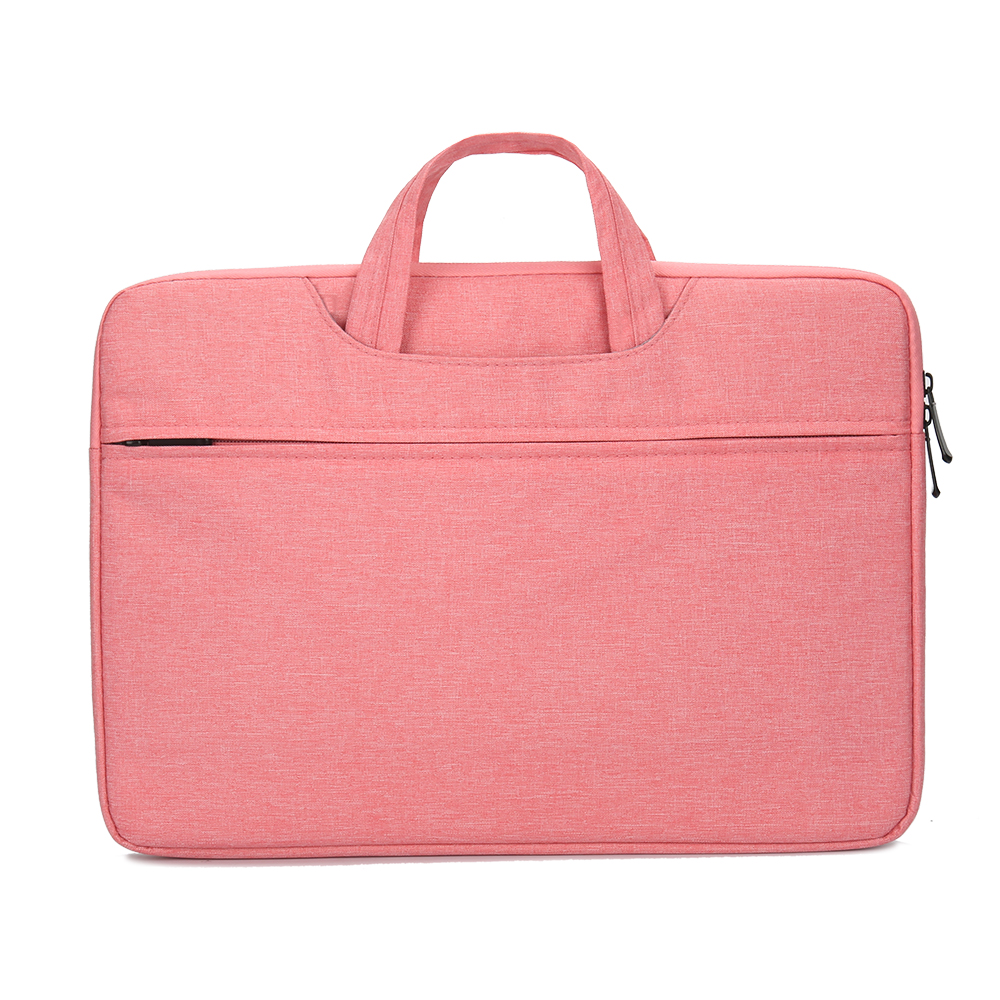 Yeacher Multifunctional Laptop Bag 14 inch Laptop Case Waterproof Nylon Laptop Bag Briefcase Leisure Business Handbag Pink