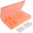 thumbnail image 1 of LNGOOR Plastic Organizer Bead Storage Box with Compartments Containers with Movable Dividers for Small Earring Jewelry Craft Sewing Supplies  36 Grid  1 Pack, 1 of 6