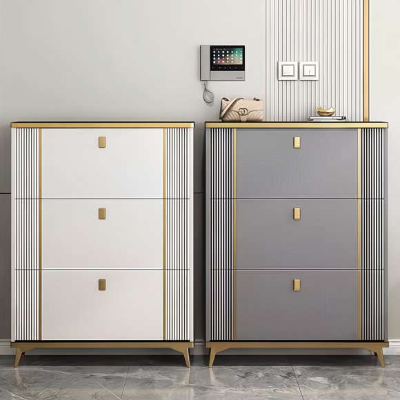 SOCE042 - Modern Minimalist Slim Shoe Cabinet