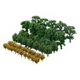 thumbnail image 4 of pitrice 50x Train Scenery Mixed Miniature Trees for Layout Accessories DIY Material Banyan Tree, 4 of 9