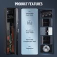 thumbnail image 4 of AKDSteel Coffre de 5-6 Pistolets pour Fusils et Pistolets, Grande Armoire à Pistolets à Clavier Biométrique et Numérique avec Support Réglable et Tablette Amovible, Coffre de Sécurité Robuste, 4 of 8
