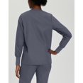 thumbnail image 5 of Landau Essentials Veste d'Uniforme à 4 Poches pour Femmes : Coupe Classique et Décontractée, Col Ras du Cou, devant à Boutons-Pression et Poignets en Tricot 7525, 5 of 5