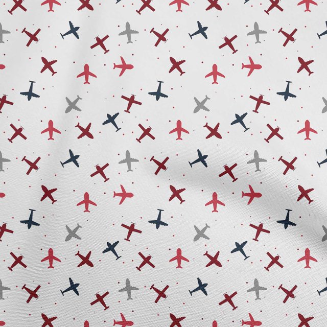 oneOone Cotton Flex Candy Red Fabric Travel Craft Projects Decor Fabric Printed By The Yard 40 Inch Wide