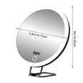 thumbnail image 3 of Sentmoon Miroir de Maquillage à DEL Rechargeable avec Support Rotatif à 360 Degrés Luminosité Réglable Lampe de Table pour Coiffeuse Miroir Portable pour Beauté Soins de la Peau, 3 of 6
