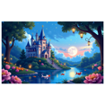 thumbnail image 3 of Fairytale Castle Backdrop Banner for Kids Party Wedding Photo Shoot Birthday Decoration Events Magical Background Props, 3 of 4