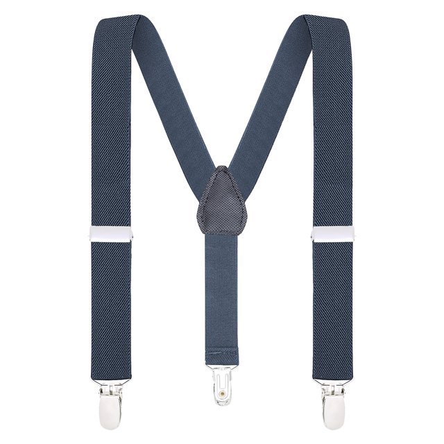 Buyless Fashion Adjustable Suspenders for Kids Toddlers Baby Elastic Solid Color 1 Inch - Y Back Design