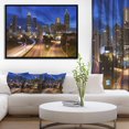 thumbnail image 3 of Design Art Heure Bleue D'Horizon De Crépuscule D'Atlanta  Sur Toile Encadrée, 3 of 3