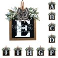 thumbnail image 1 of Décorations de Porte d'Entrée Signe de Couronne d'Alphabet Décoration Suspendue Extérieure 11.8"*11.8", 1 of 3