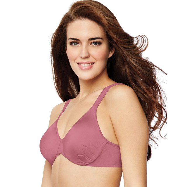 Bali Womens Live It Up Seamless Underwire Bra, 36D, Mauve Glow