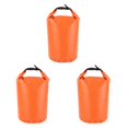 thumbnail image 1 of Transemion Waterproof Dry Bag Roll Top Dry Compression Sack for Rafting Boating Hiking Camping 75L orange 8L 3Set, 1 of 6