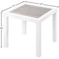 thumbnail image 3 of Afuera Living Contemporary Grey Wood Outdoor Patio Coffee Table, 3 of 5