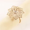 thumbnail image 2 of 6 Pcs Anneaux de Serviette Forme de Fleur Ajourée Porte-Serviettes Boucles Décorations de Table à Manger, 2 of 7