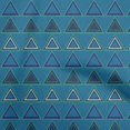 thumbnail image 1 of oneOone Georgette Viscose Royal Blue Fabric Geometric Craft Projects Decor Fabric Printed By The Yard 42 Inch Wide, 1 of 4