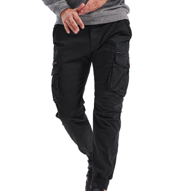 WAENQINLA Cargo Pants for Men Relaxed Fit Work Pants Outdoor Tactical Trousers Classic Camping Cargo Pants with Multi Pockets Cargo Pants for Men Slim Fit