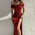 thumbnail image 2 of Ketyyh-chn99 Robe pour Femmes Robes de Soirée pour Mariage Robe à Col en V Élégante Formelle Robes Maxi Robes de Soirée pour Femmes Rouge,P, 2 of 5