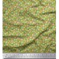 thumbnail image 1 of Soimoi Modal Satin Fabric Flower Artistic Print Fabric by the Yard 42 Inch Wide, 1 of 3