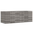 thumbnail image 1 of vidaXL Garden Cushion Box PE Rattan 291x100.5x104 cm Grey, 1 of 4