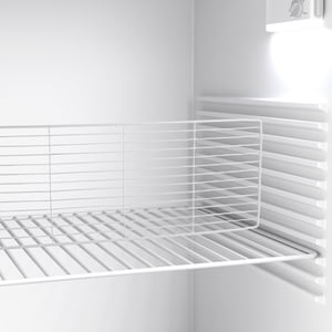 LITINKIMI Diviseur de coffre en fer pour le stockage organisé des aliments, blanc, congélateur polyvalent et réfrigérateur, 45x17cm