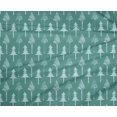 thumbnail image 4 of oneOone Polyester Lycra Fabric Floral & Flying Swan Block Print Sewing Fabric BTY 56 Inch Wide, 4 of 4