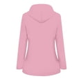 thumbnail image 3 of Dvkptbk Veste à Capuche Femmes Imperméable Unie Manteau de Pluie Extérieur Grande Taille Imperméable à Capuche Coupe-Vent en Liquidation, 3 of 3