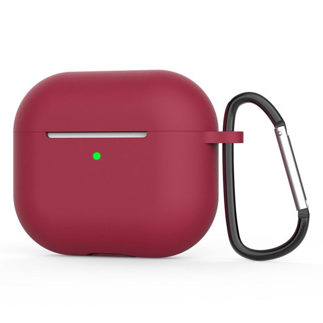 PANDACO Étui Souple Rouge Vin pour Boîtier de Recharge AirPods (4e Gén.)