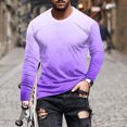 thumbnail image 1 of Meichang T-Shirt à Manches Longues pour Homme en Coton, T-Shirts Graphiques pour Homme Décontractés à Imprimé Dégradé 3D, T-Shirts Fantaisie à Col Rond Confortables à Manches Longues pour Homme, 1 of 5