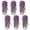 Purple, variant on LutIedan 6 Pcs Artificial Hanging Flowers Realistic Ivy Hanging Vines UV Resistant Outdoor Fake Plants for Garden Fence Patio Balcony Wall Decoration Privacy Screen Greenery Enhancement