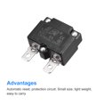 thumbnail image 4 of Unique Bargains Circuit Overload Protector 6A AC125/250V DC32V Automatic Reset Thermal Circuit Breaker 2pcs, 4 of 5