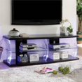 thumbnail image 2 of Bowery Hill Modern Wood Storage 72-Inch TV Stand in Black, 2 of 5