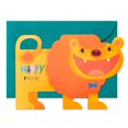 thumbnail image 4 of Hallmark Pop Up Birthday Card (3D Honeycomb Lion), 4 of 6