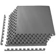 thumbnail image 1 of BalanceFrom Puzzle Exercise Mat with EVA Foam Interlocking Tiles, Gray, 1 of 9