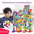 thumbnail image 4 of 113 Pieces 3D Marble Run Set Construction Building Blocks STEM Learning Games Early Education for Age 3+ Boys & Girls, 4 of 7