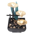thumbnail image 2 of Elegant Zen Style Fountain, Tabletop Water Fountain with Matte Texture Base, USB Powered Relaxation for Office Home Décor, 2 of 5