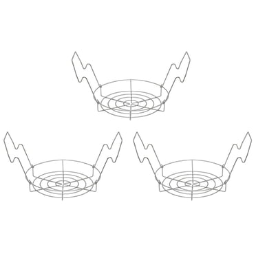 3X Support de Mise en Conserve, Support pour Pots de Mise en Conserve, Support de Cuiseur Vapeur pour Mise en Conserve au Bain d'Eau Ou Mise en Conserve sous Pression, Convient à des Types de Pots - Argent