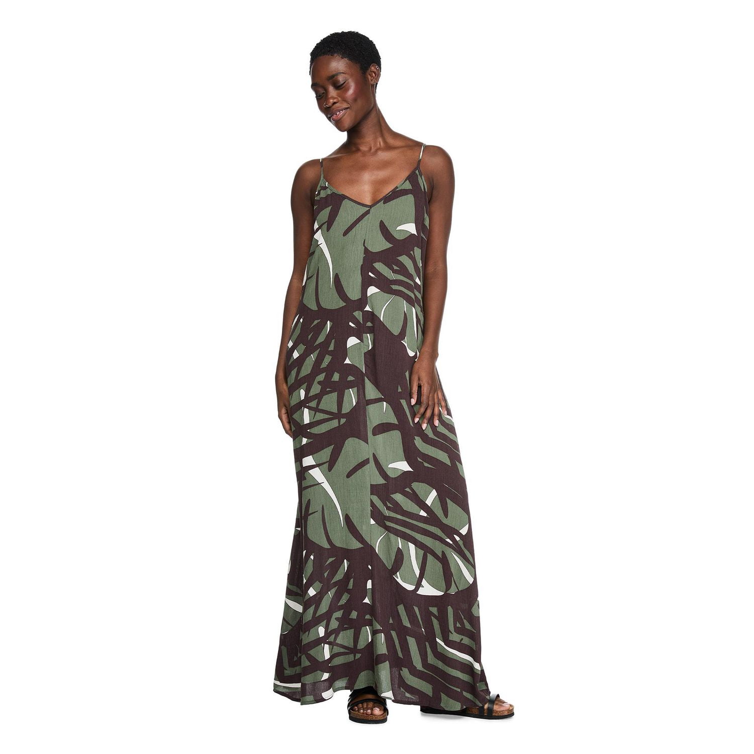 Robe imprimée chiffonnée George pour femmes