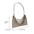 thumbnail image 3 of Vaidha One Shoulder Crossbody Bag Leather Large Capacity Multi Compartment Women Bag, 3 of 3