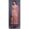 thumbnail image 3 of Bimba Robe de Plage Longue Maxi d'Été Bohème Gitane à Imprimé Floral pour Femmes, Smockée - Très Petit, 3 of 5