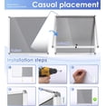 thumbnail image 4 of Fabric Bulletin Board Enclosed WallMounted Display Case for Office Classroom Home x(xA), 4 of 9