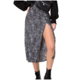 thumbnail image 1 of Wangsaura Ladies Summer Leopard Print/Floral Print High Waist Skirt, 1 of 5