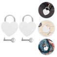 thumbnail image 2 of Shisuyan Heart Shaped Padlock Zinc Alloy 2Set 2.3x1.7x0.3In, 2 of 9