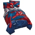 thumbnail image 1 of Jay Franco Marvel Spiderman Burst 5 Piece Full Bed Set - Includes Reversible Comforter & Sheet Set - Bedding - Super Soft Fade Resistant Microfiber (Official Marvel Product), 1 of 2
