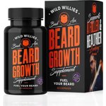Wild Willies Beard Growth Supplement with Biositol AsX, 60 Capsules