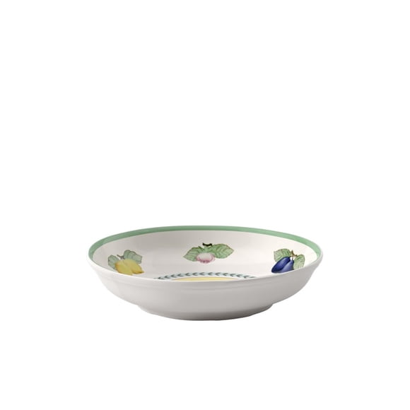 Villeroy & Boch French Garden Fleurence Pasta Bowl, Premium Porcelain, Made in Germany, 9.25 in/37 oz, White/Colored