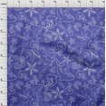 thumbnail image 4 of oneOone Cotton Poplin Medium Blue Fabric Sea Craft Projects Decor Fabric Printed By The Yard 56 Inch Wide, 4 of 4