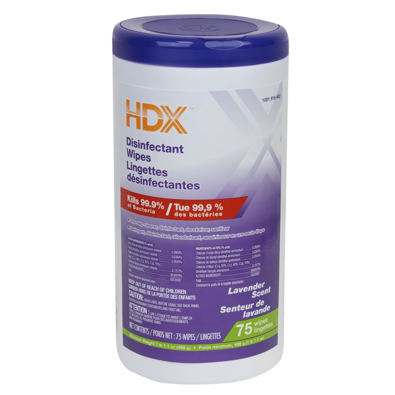 HDX Disinfectant Wipes Lavender Scent/75 Ct.