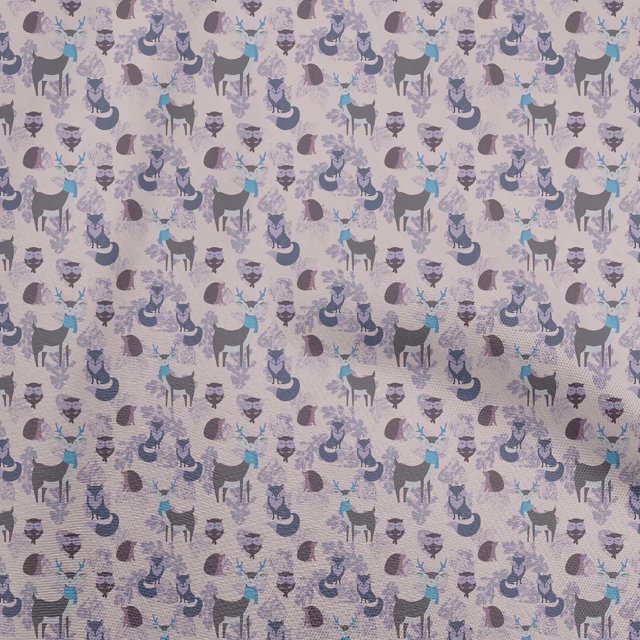 oneOone Tissu Coton Soie Rose Pâle Automne Matériel de Robe Tissu Imprimé Tissu au Mètre 42 Pouces de Large