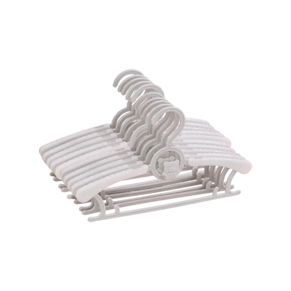 karymi 10pcs Infant Coat Hanger In Nursery Clothes Hangers Regulable Non-slip for Infant Clothes for Toddlers Hangers for Pants for Children with Buckles Living Room Decor