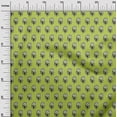 thumbnail image 3 of oneOone Velvet Light Green Fabric Block Craft Projects Decor Fabric Printed By The Yard 58 Inch Wide, 3 of 5