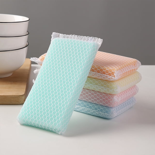 TIMIFIS Natural Wood Pulp Sponge Double-side Oil Dishwashing Sponges Kitchen Cleaning Sponge Block Kitchen Cleaning Tool