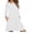 White, variant on Long Dress with Pockets Ladies Fashion Casual Long Sleeve Pure Color Loose T-shirt Dress with Pockets